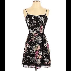 Princess Vera Wang Black Floral Dress